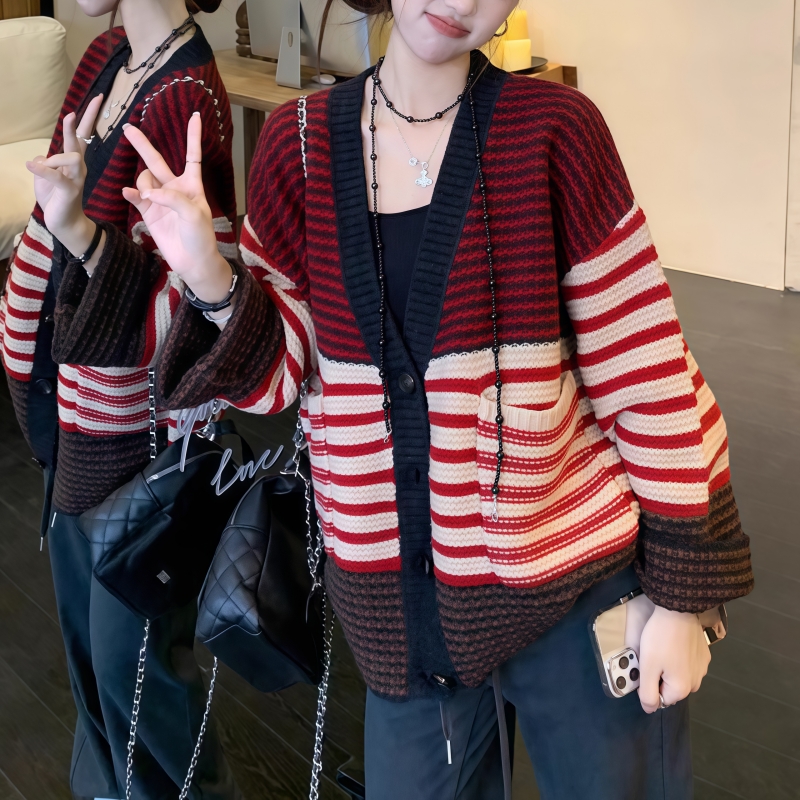 慵懶風針織衫